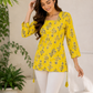Floral Print Square Neck Top