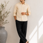 IVORY CREAM LINEN SHIRT