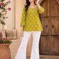 Floral Print Square Neck Top