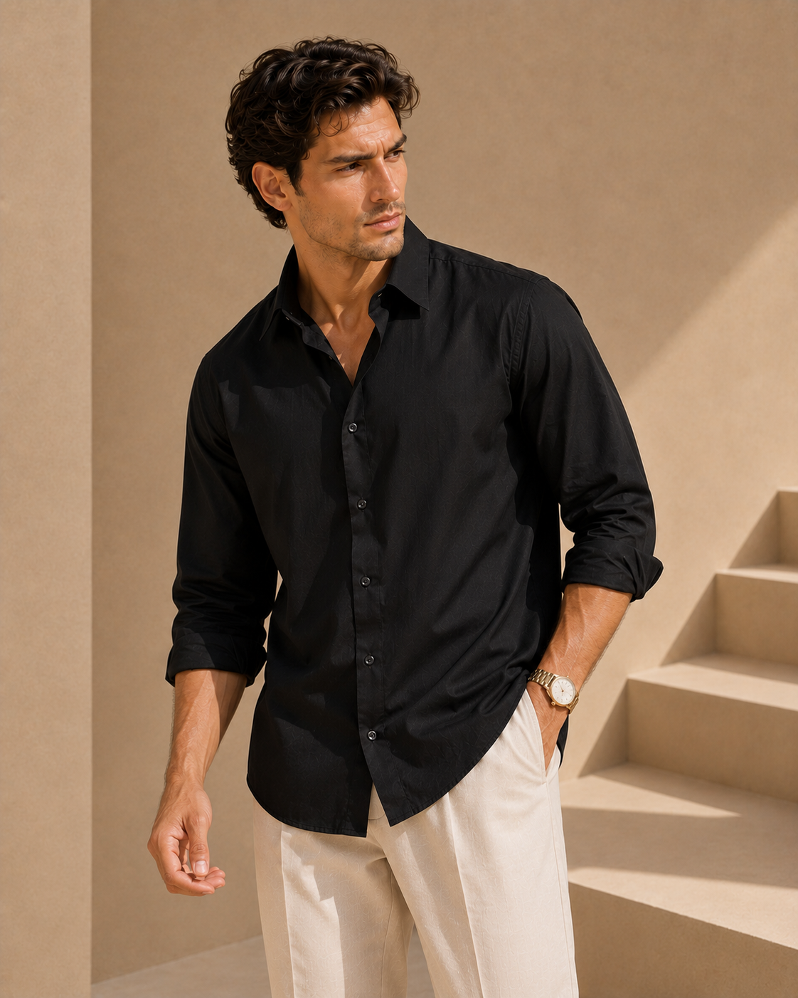 NOIR BLACK SHIRT
