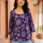 Floral Print Square Neck Top