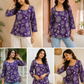 Floral Print Square Neck Top