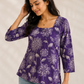 Floral Print Square Neck Top