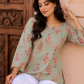 Floral Print Square Neck Top