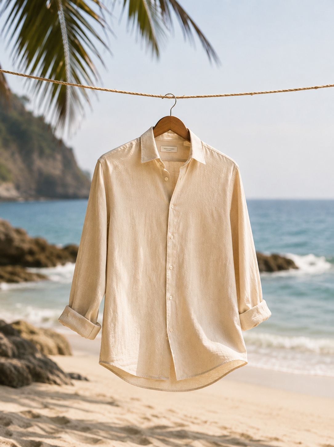 IVORY CREAM LINEN SHIRT