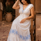 Boho White Maxi Dress
