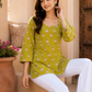 Floral Print Square Neck Top