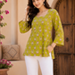 Floral Print Square Neck Top