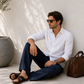 SNOW WHITE LINEN SHIRT