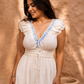 Boho White Maxi Dress