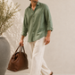 SAGE GREEN LINEN SHIRT