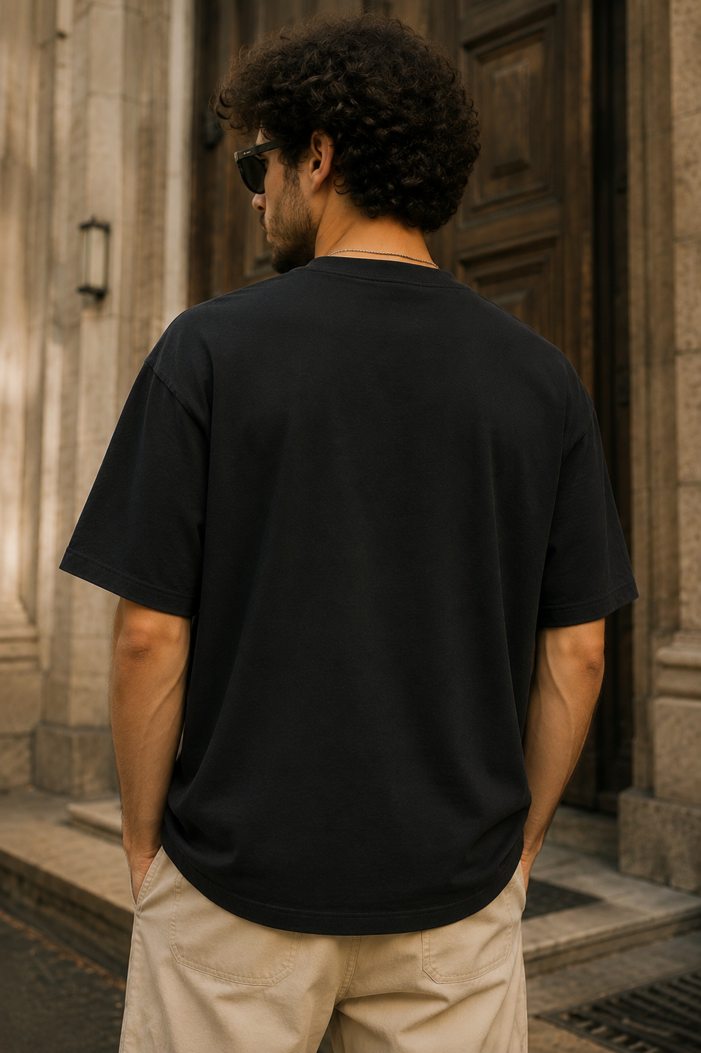 Oversized Chilling Monkey Print T-Shirt – Unisex Casual Wear