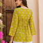Floral Print Square Neck Top