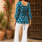 Floral Print Square Neck Top