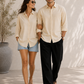 IVORY CREAM LINEN SHIRT