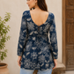 Floral Print Square Neck Top