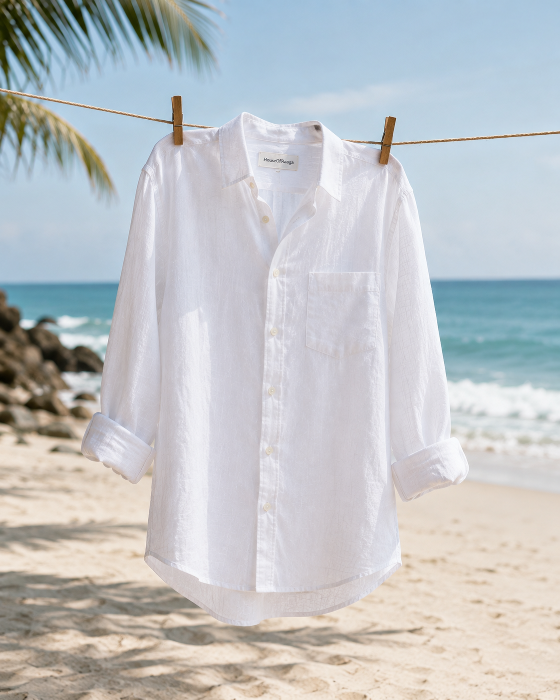 SNOW WHITE LINEN SHIRT