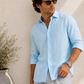 ALICE BLUE LINEN SHIRT