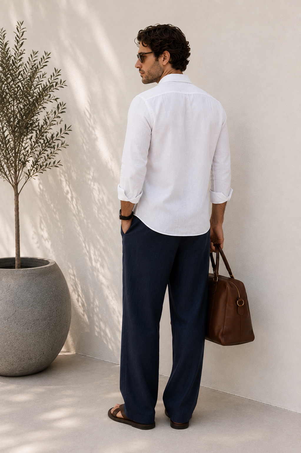 SNOW WHITE LINEN SHIRT