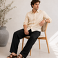 IVORY CREAM LINEN SHIRT