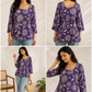 Floral Print Square Neck Top