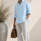 ALICE BLUE LINEN SHIRT
