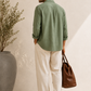 SAGE GREEN LINEN SHIRT