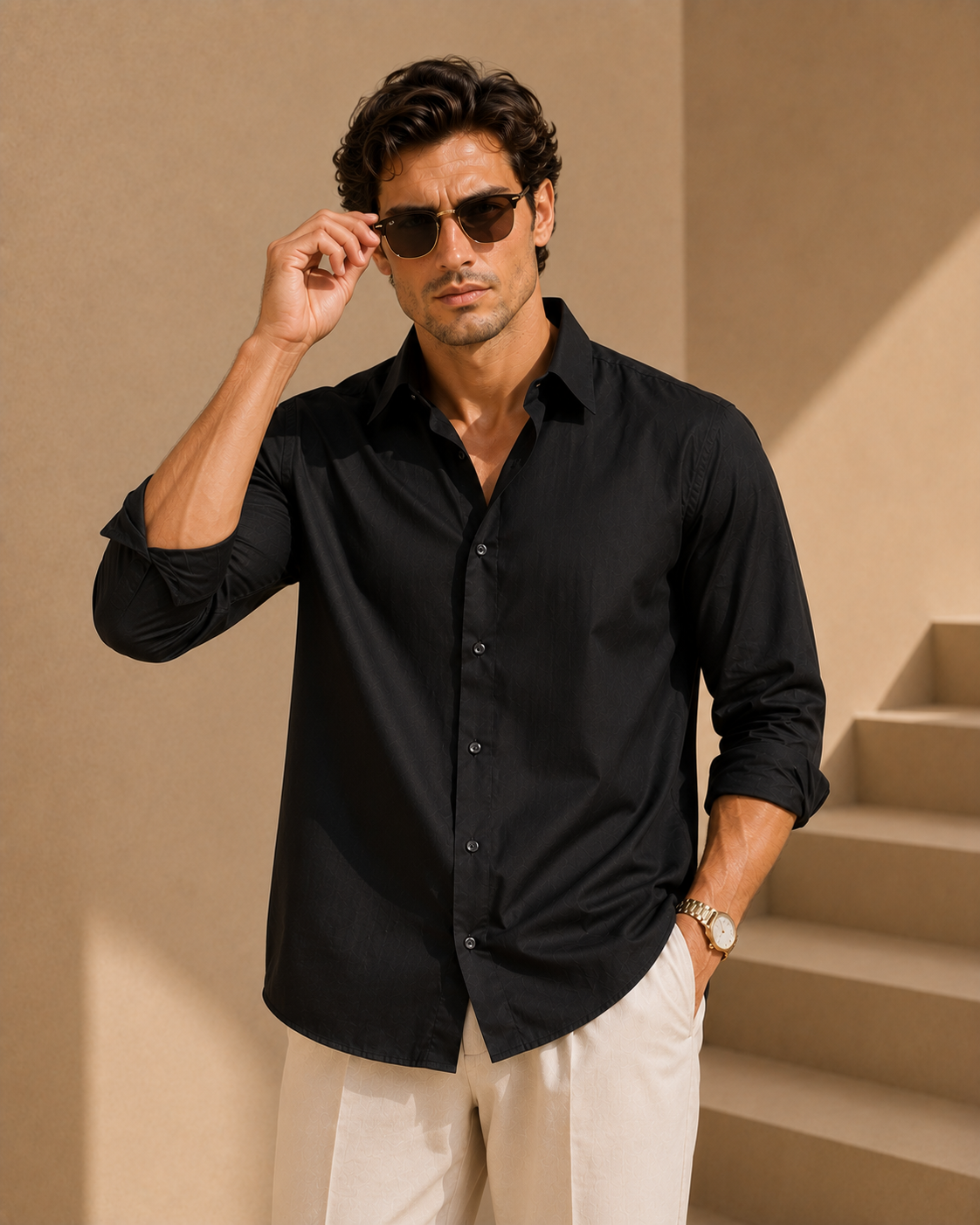 NOIR BLACK SHIRT