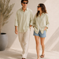 MIST GREEN LINEN SHIRT