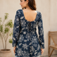 Floral Print Square Neck Top