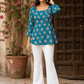 Floral Print Square Neck Top