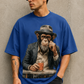 Oversized Chilling Monkey Print T-Shirt – Unisex Casual Wear