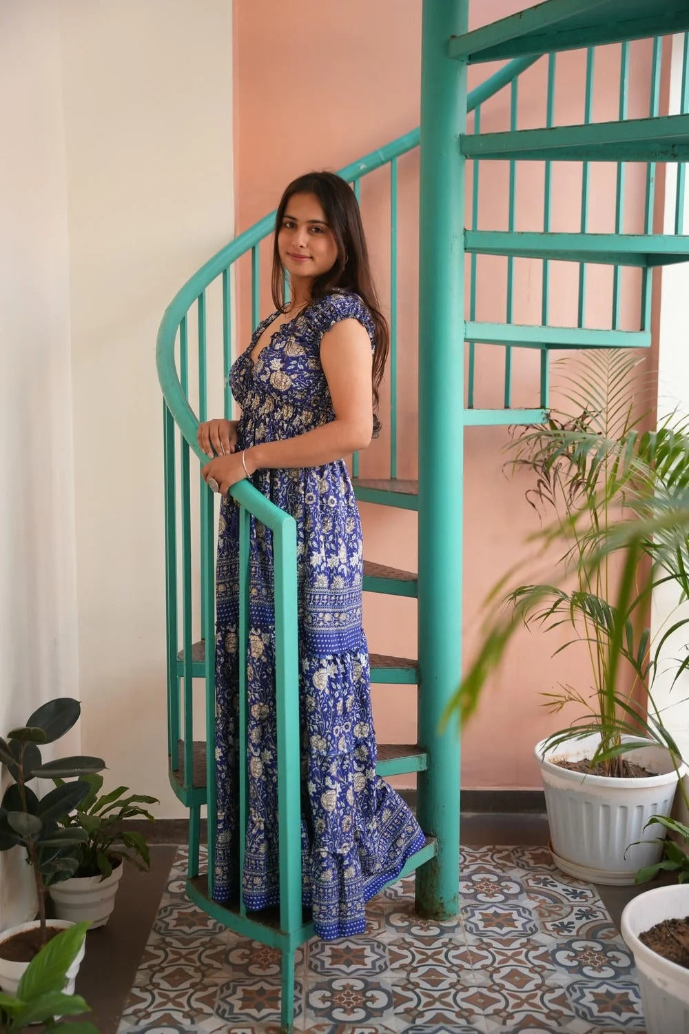 Boho Floral Maxi Dress