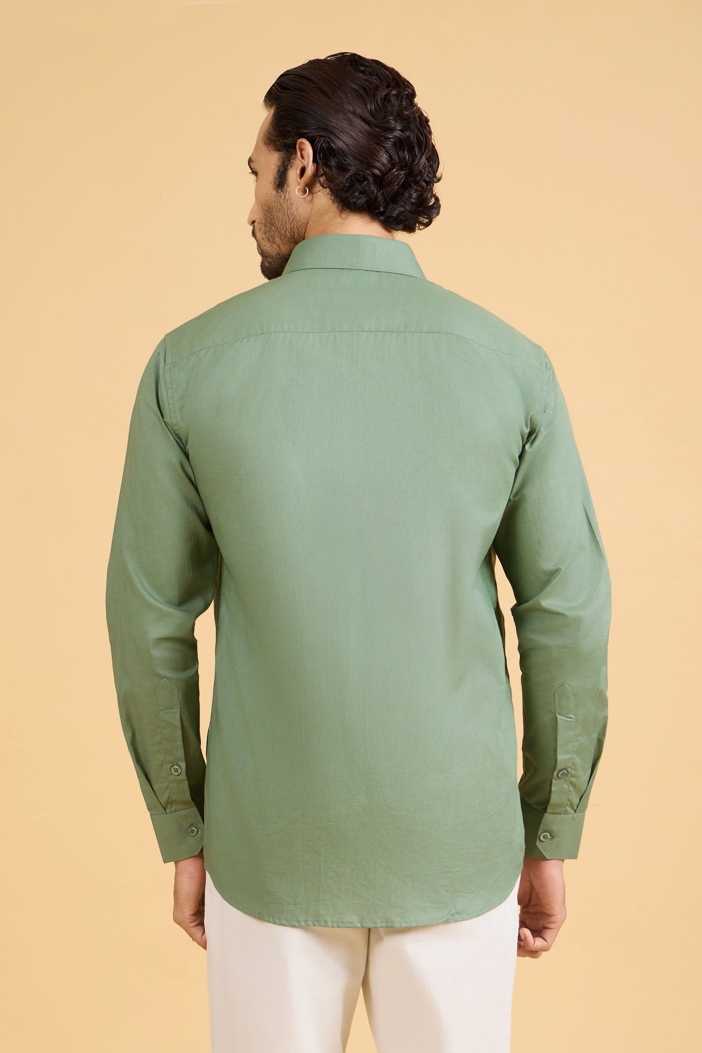 SAGE GREEN LINEN SHIRT