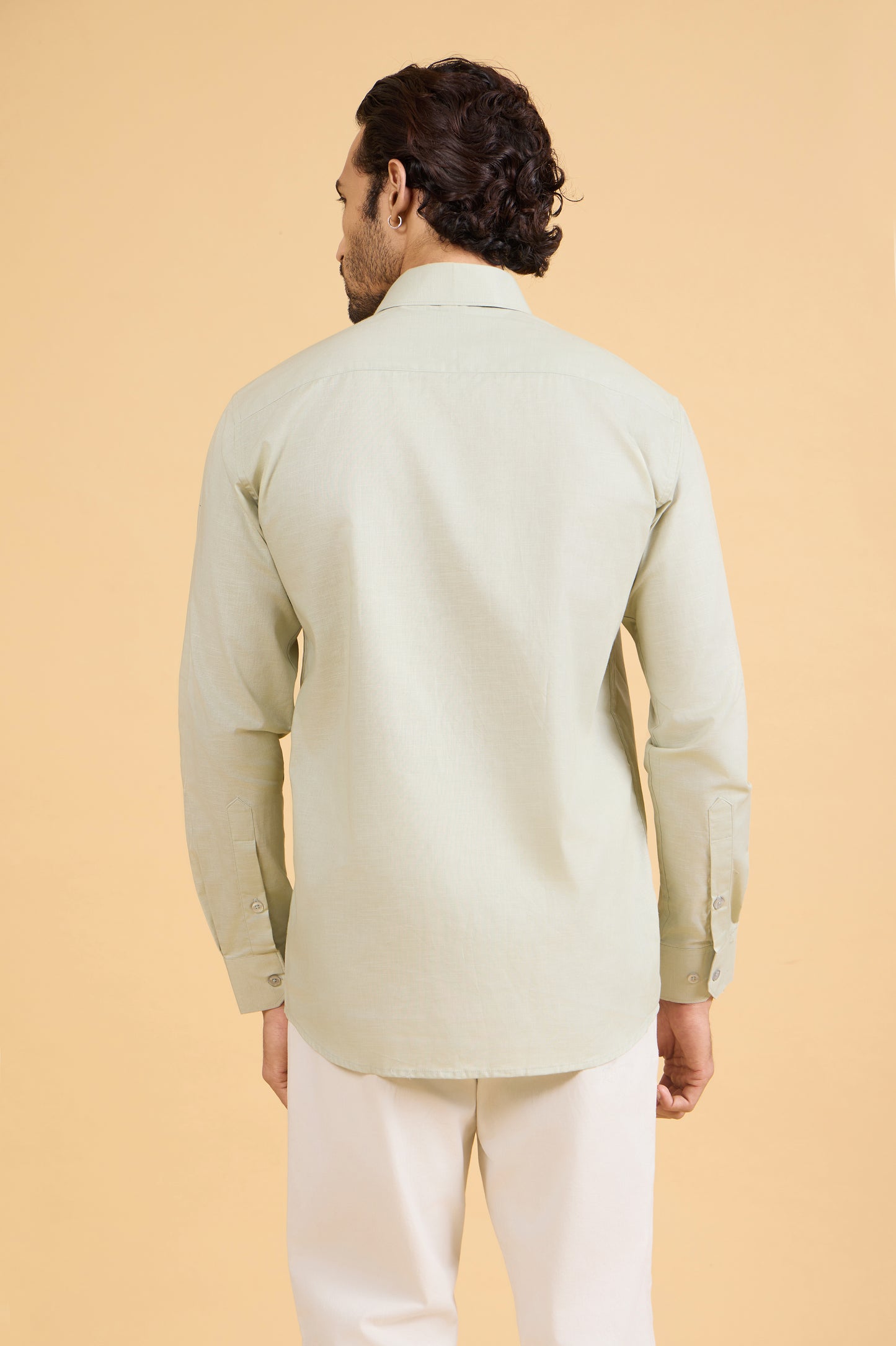 MIST GREEN LINEN SHIRT
