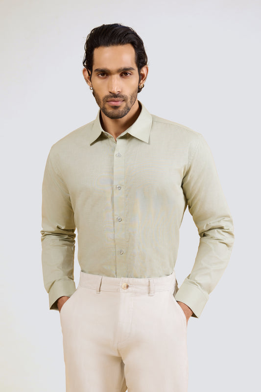 MIST GREEN LINEN SHIRT