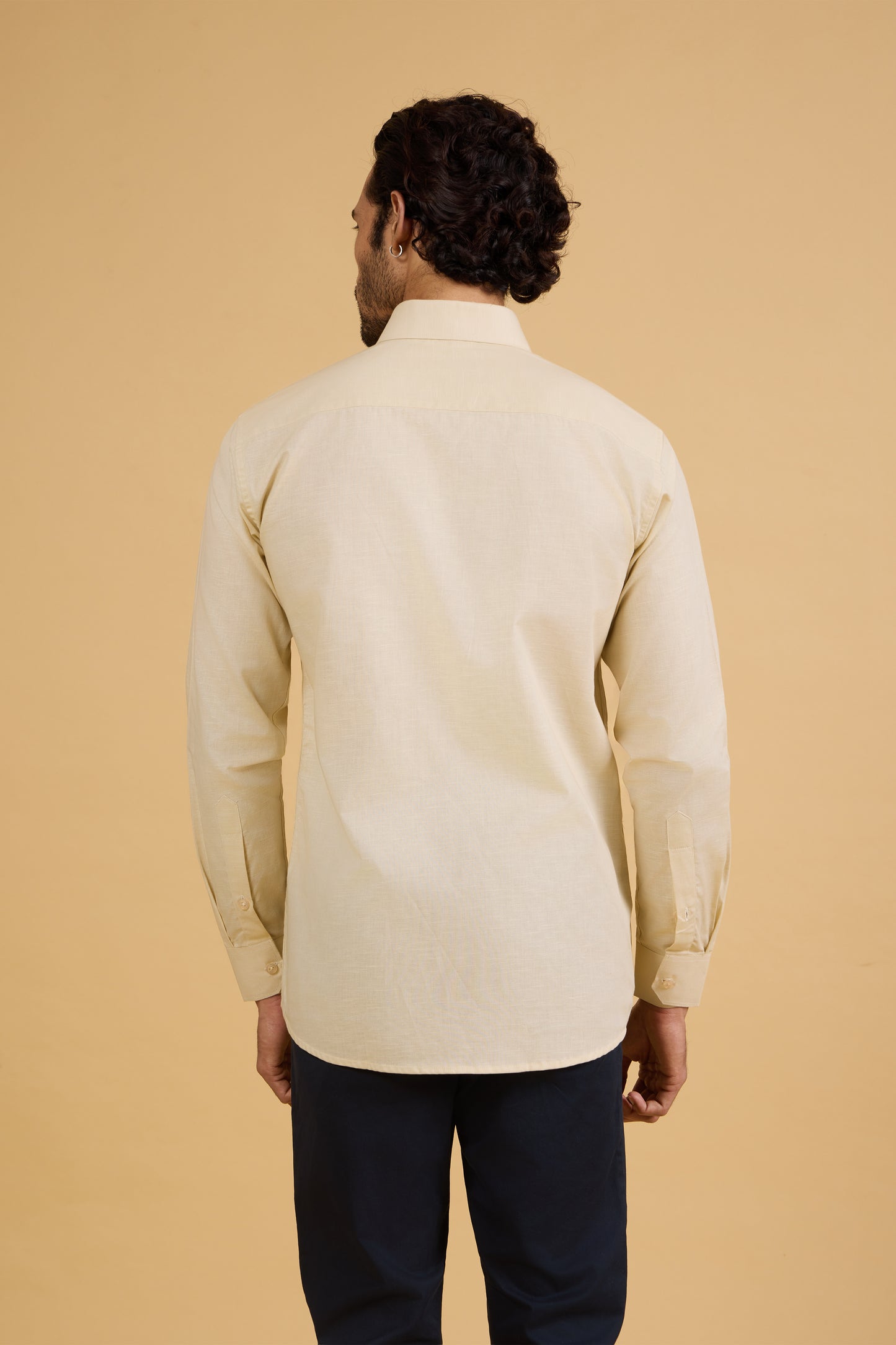 IVORY CREAM LINEN SHIRT
