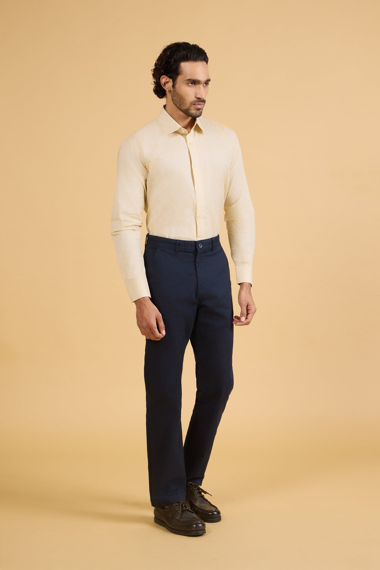IVORY CREAM LINEN SHIRT
