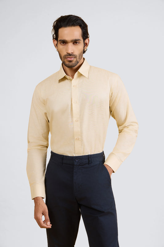 IVORY CREAM LINEN SHIRT