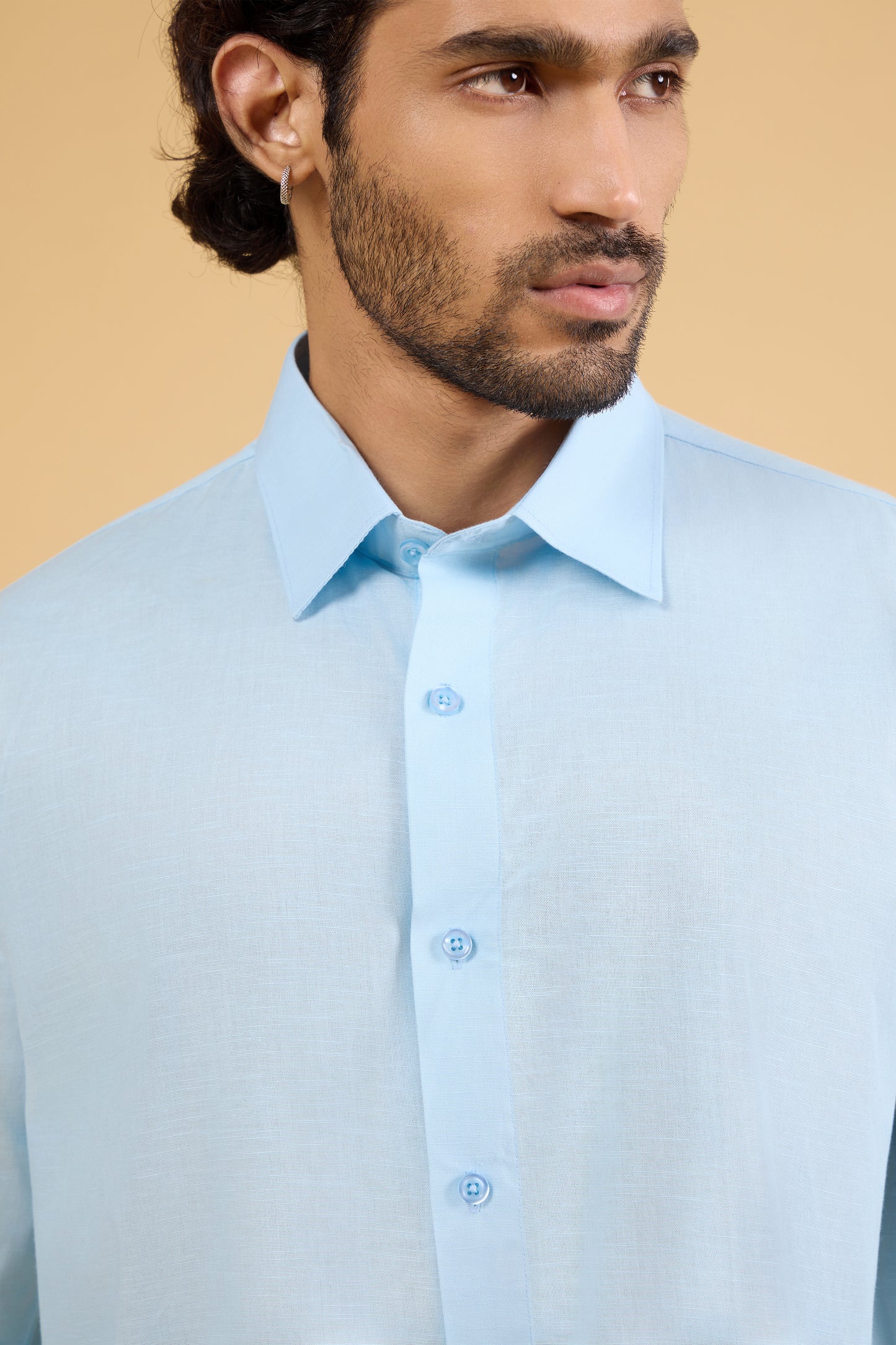 ALICE BLUE LINEN SHIRT