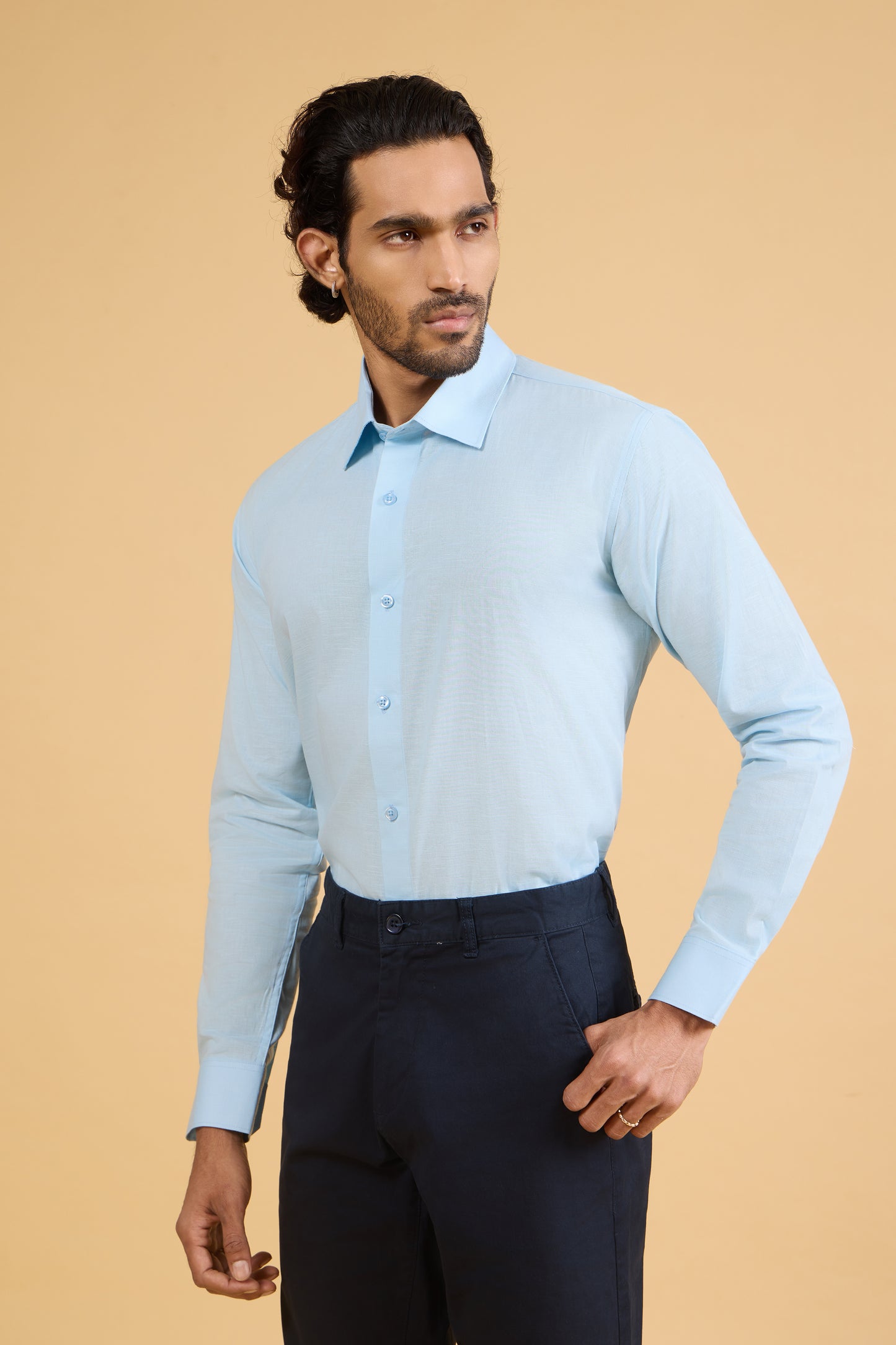 ALICE BLUE LINEN SHIRT