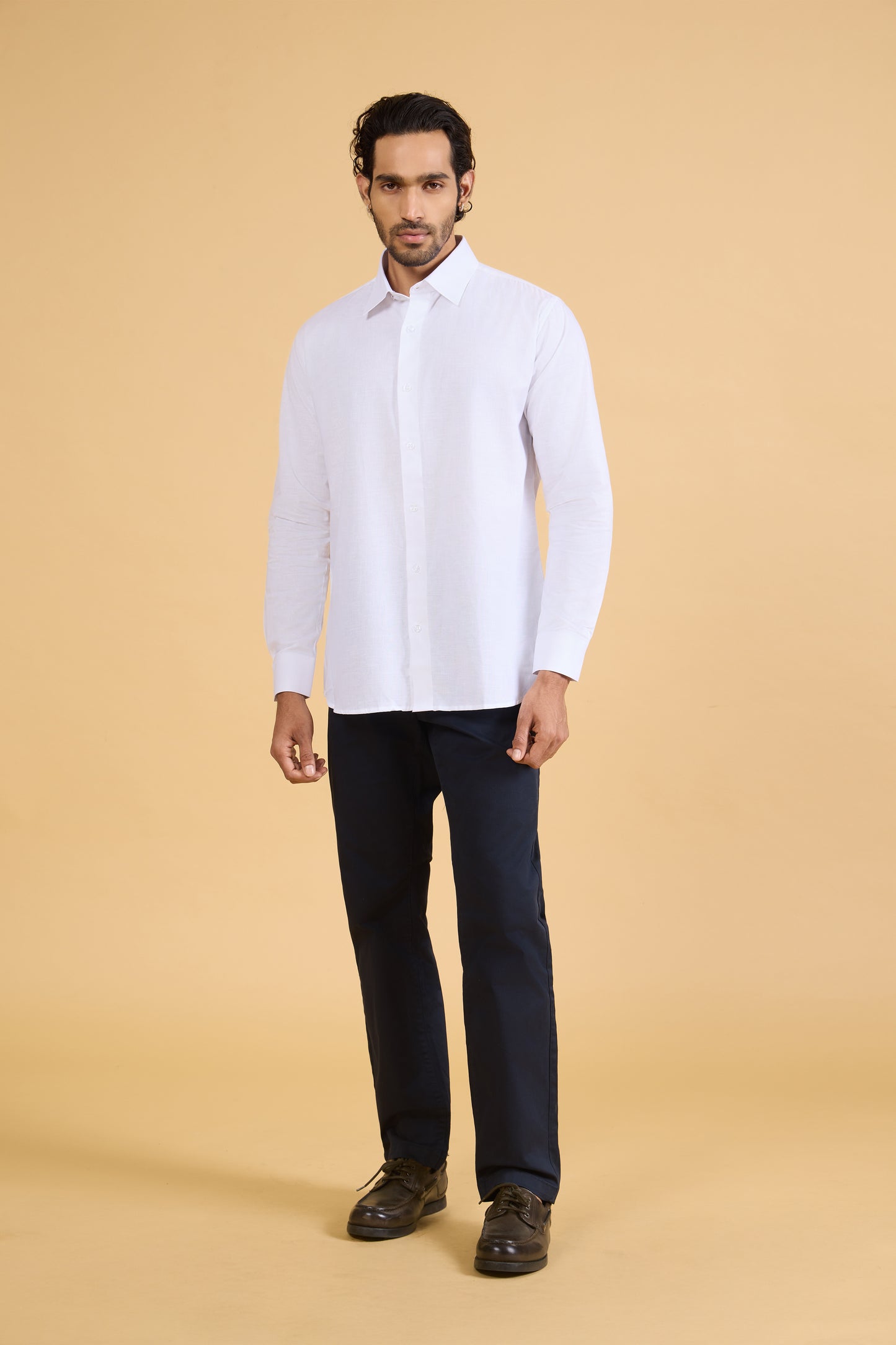 SNOW WHITE LINEN SHIRT