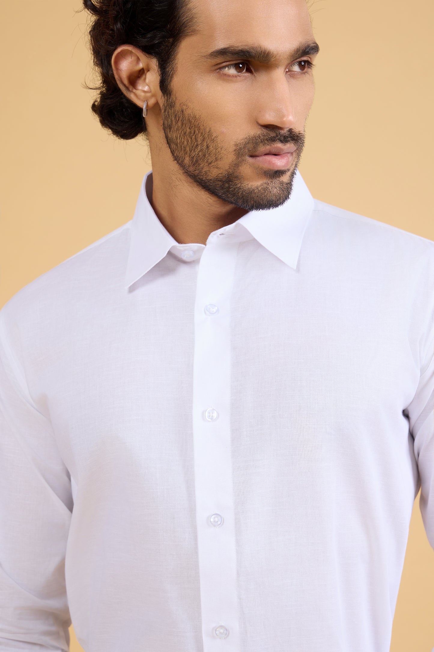 SNOW WHITE LINEN SHIRT