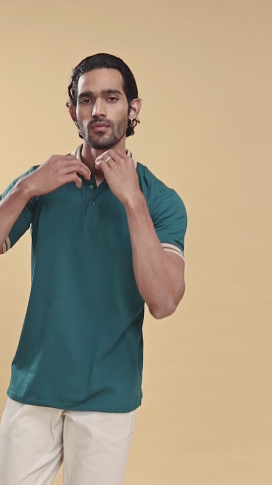 Cedar Green pique — Polos